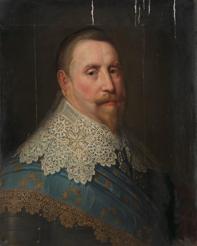II. Gusztáv Adolf (1594-1632), svéd király portréja alkotó: Michiel Jansz van Mierevelt (copy after)