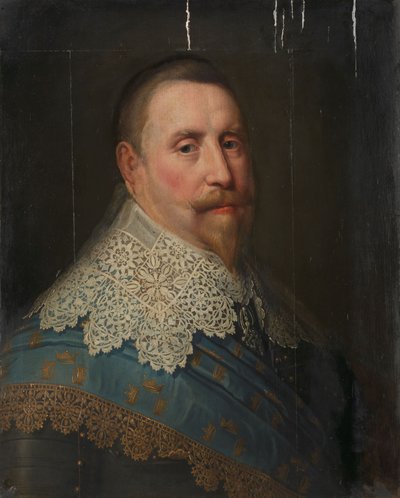 II Adolf Gusztáv portréja alkotó: Michiel Jansz van Mierevelt