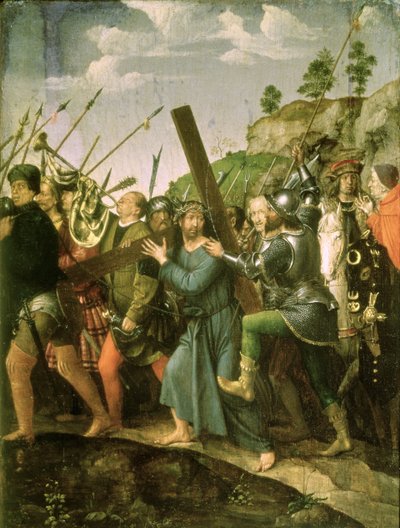 A keresztet hordozó Krisztus alkotó: Michiel Sittow