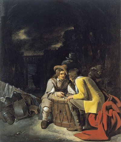 Kockajátékos katonák alkotó: Michiel Sweerts