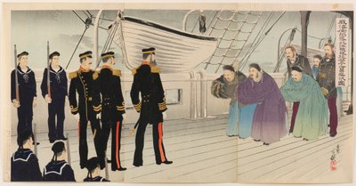 Ding Ruchang admirális, a Beiyang Flotta parancsnokának feladása Weihaiwei bukása után alkotó: Migita Toshihide