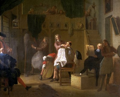 Barbershop alkotó: Miguel Angel Houasse