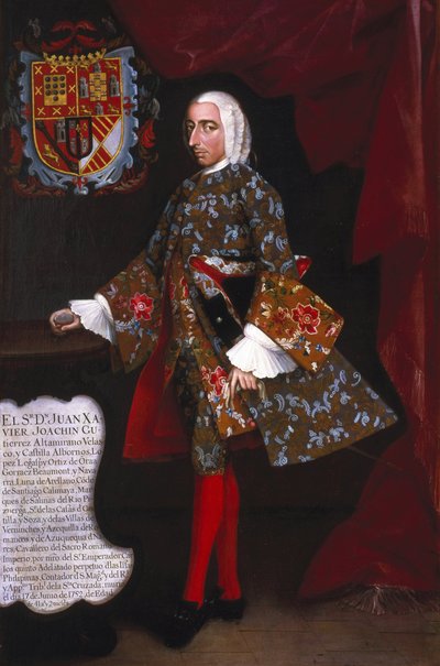 Don Juan Xavier Joachín Gutiérrez Altamirano Velasco alkotó: Miguel Cabrera