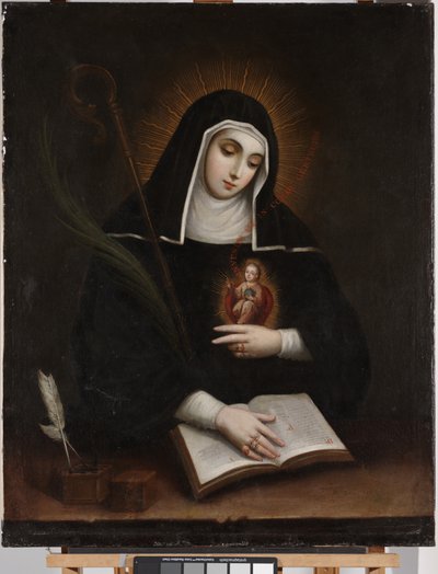 Szent Gertrud (Santa Gertrude) alkotó: Miguel Cabrera