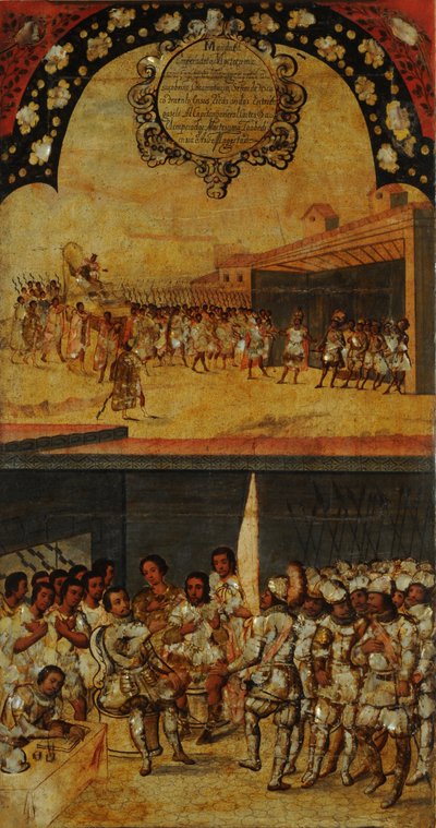 Mexikó meghódítása, XV. táblázat alkotó: Miguel Gonzales