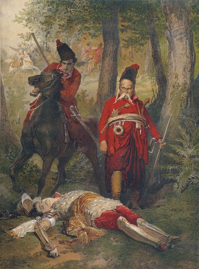 Taras Bulba Illusztráció N. Gogol történetéhez, 1890-es évek alkotó: Mihaly von Zichy