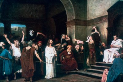 Krisztus Pilátus előtt, 1881 alkotó: Mihály Munkácsy