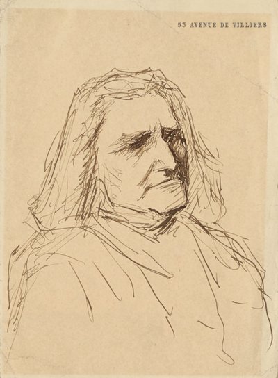 Liszt Ferenc portréja 1811-1886, 1880-as évek. alkotó: Mihály Munkácsy