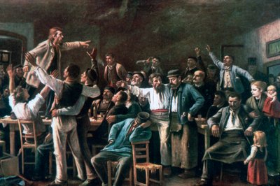Sztrájk, 1895 alkotó: Mihály Munkácsy