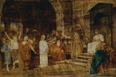 Krisztus Pilátus előtt alkotó: Mihály von Munkácsy