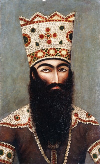 Qajar királyi portré; valószínűleg Fath "Ali Shah alkotó: Mihr Ali