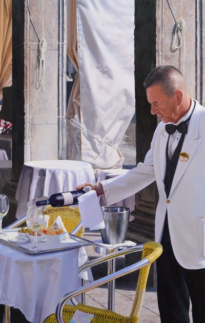 Aperitif San Marco (olaj, panel) alkotó: Mike Briscoe