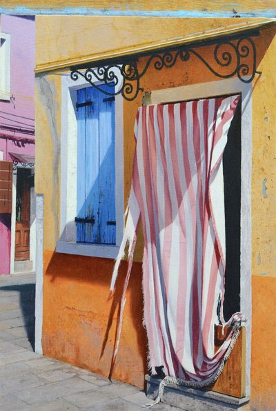 Burano színei (olaj, tábla) alkotó: Mike Briscoe