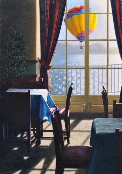 Reggeli repülés, 2016 (olaj, vászon) alkotó: Mike Briscoe