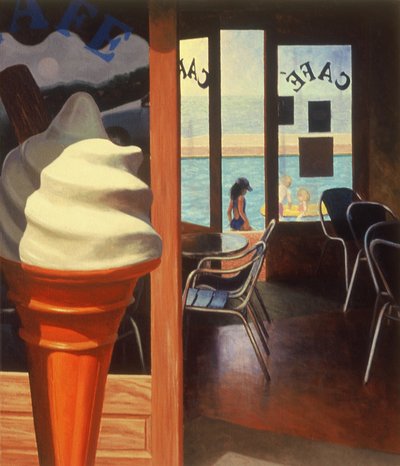 Medence melletti kávézó alkotó: Mike Briscoe