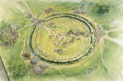 Stonehenge 2. fázis, ie 27. század, 1990-2010 alkotó: Mike Seaforth