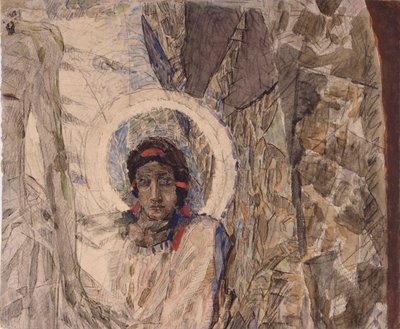 Angels Head, 1887 alkotó: Mikhail Aleksandrovich Vrubel