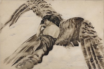 Repülő démon, 1890-1891 alkotó: Mikhail Aleksandrovich Vrubel