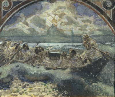 Jézus vízen jár, 1890 alkotó: Mikhail Aleksandrovich Vrubel