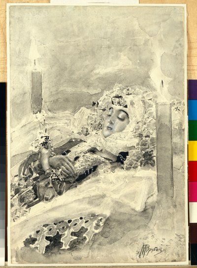 Tamara a koporsóban alkotó: Mikhail Aleksandrovich Vrubel