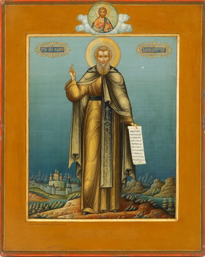 Unzhai Szent Makariosz, Kr. e. 1910 alkotó: Mikhail Ivanovich Dikaryov