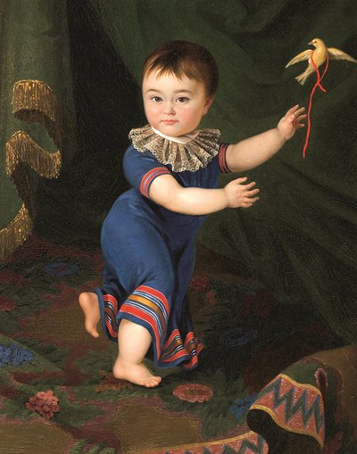 Dmitrij Nyikolajevics Seremetev gróf 1803-1871 gyermekkori portréja, 1805. alkotó: Mikhail Matveevich Cherkasov