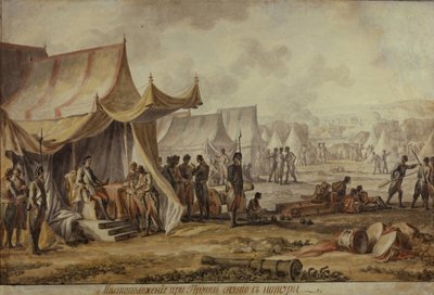 I. Péter a Pruth folyónál, 1804 alkotó: Mikhail Matveevich Ivanov