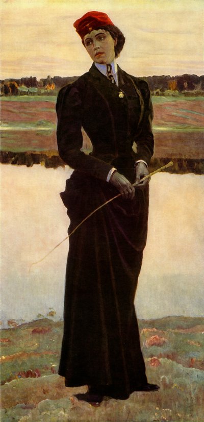 Olga Mihaylovna Nesterova-Shretera, a művész lányai portréja, 1906, 1965. alkotó: Mikhail Nesterov
