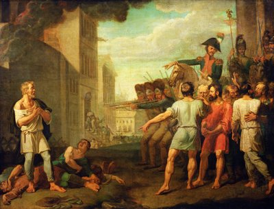 Az oroszok kivégzése francia katonák által 1812-ben alkotó: Mikhail Tikhonov