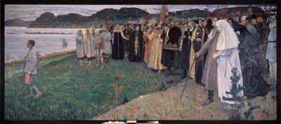 Oroszországban a népi lélek (In Russia, The Folk Soul). Mihail Vasziljevics Neszterov (1862-1942) festménye, olaj, vászon alkotó: Mikhail Vasilievich Nesterov