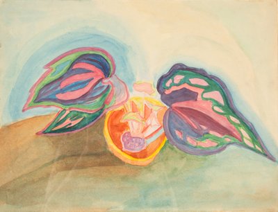Csendélet növénnyel, c. 1920. alkotó: Mikhail Vasilyevich Matyushin