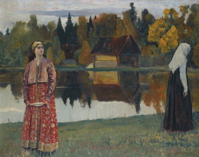 A tó mellett, 1924 alkotó: Mikhail Vasilievich Nesterov