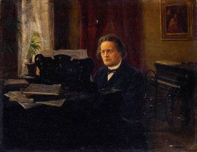 Anton Rubinstein zeneszerző portréja, 19. század vége alkotó: Mikhail Yarovoy