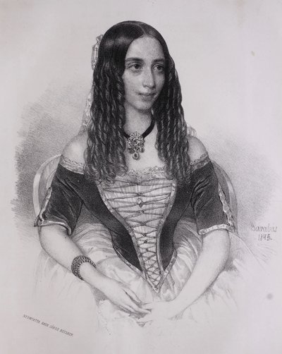 Lemouton Emília portréja (Barabás Miklós, 1845) alkotó: Miklós Barabás
