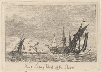Francia halászhajó a ollóról alkotó: Miles Edmund Cotman