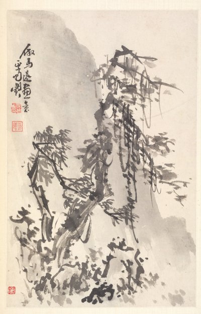 Táj Ma Yuan módjára, 1788. alkotó: Min Zhen