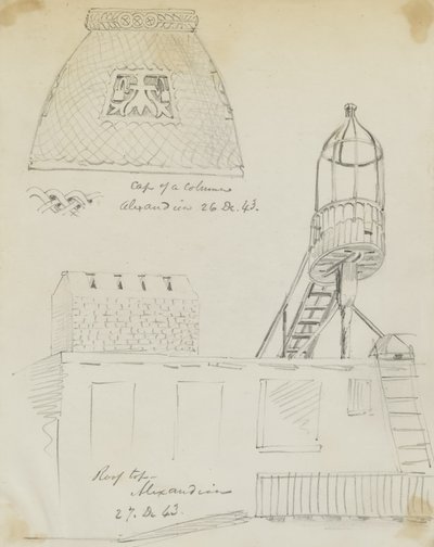 Alexandria (tető/oszlop teteje) alkotó: Miner Kilbourne Kellogg
