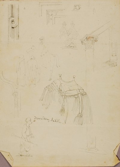 Dromedár nyereg/Studies alkotó: Miner Kilbourne Kellogg