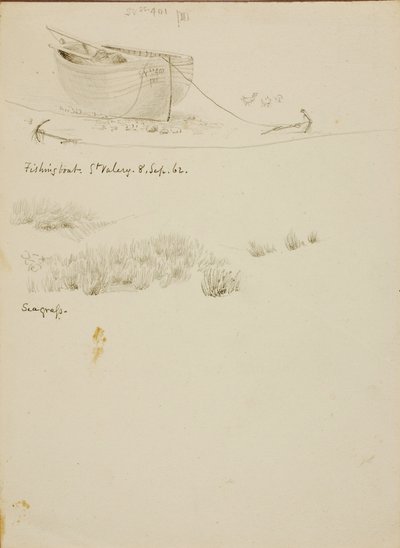 Halászcsónak/Szegfű, St. Valery alkotó: Miner Kilbourne Kellogg