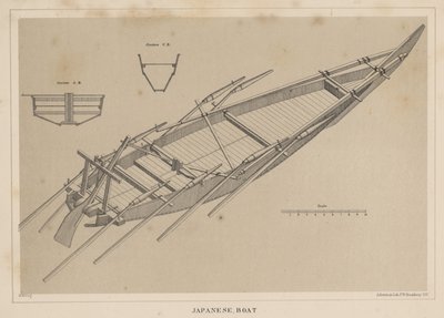 Japán hajó, 1855 alkotó: Miner Kilbourne Kellogg