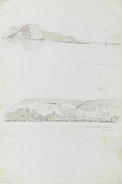 Nílus (3. és 4. nézet, Gebel el Fedah) alkotó: Miner Kilbourne Kellogg