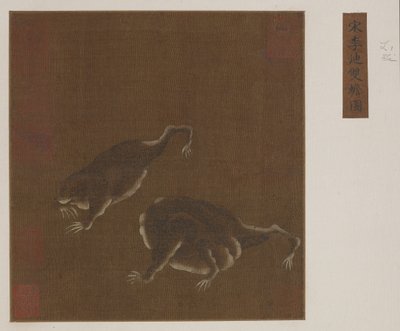 Egy pár háromlábú varangy alkotó: Ming Dynasty Chinese School