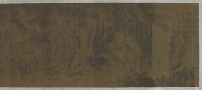 Taoista halhatatlanok a hegyekben alkotó: Ming Dynasty Chinese School