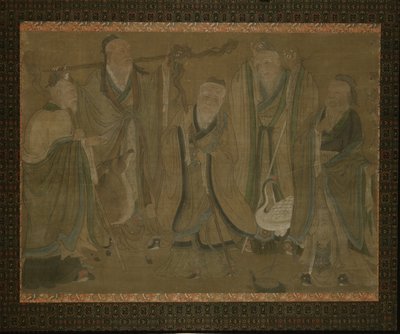 Öt bölcs, 15.-16. század eleje alkotó: Ming Dynasty Chinese School