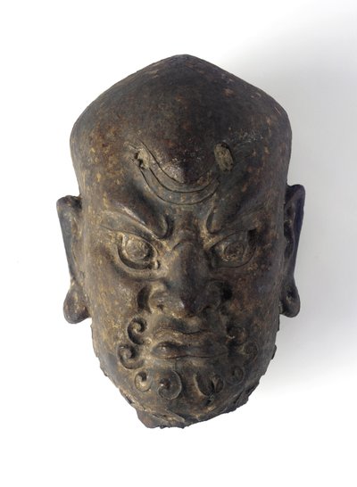 Egy istenség feje (vas) alkotó: Ming Dynasty Chinese School