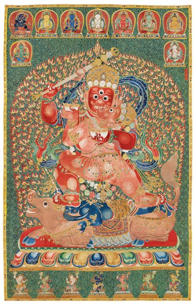 Császári hímzett selyem thangka alkotó: Ming Dynasty Chinese School