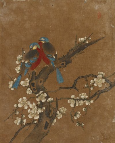 Tíz kép madárról és virágról (színes selyemen) alkotó: Ming Dynasty Chinese School