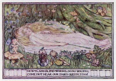 A Szentivánéji álomból. William Shakespeare (színes litó) alkotó: Minnie Didbin Spooner