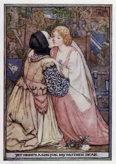 Lady Clare. Lord Tennyson (színes litó) alkotó: Minnie Didbin Spooner