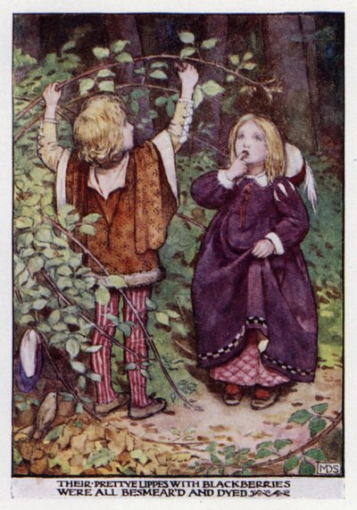 A csajok az erdőben. Ismeretlen (színes litó) alkotó: Minnie Didbin Spooner